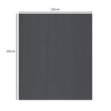 Solid Polyester Queen Bedsheet with 2 Pillow Covers- Dark Grey