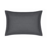 Solid Polyester Queen Bedsheet with 2 Pillow Covers- Dark Grey