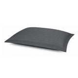 Solid Polyester Queen Bedsheet with 2 Pillow Covers- Dark Grey