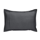 Solid Polyester Queen Bedsheet with 2 Pillow Covers- Dark Grey