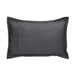 Solid Polyester Queen Bedsheet with 2 Pillow Covers- Dark Grey