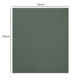 Solid Polyester Queen Bedsheet with 2 Pillow Covers- Green