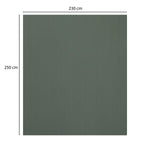 Solid Polyester Queen Bedsheet with 2 Pillow Covers- Green