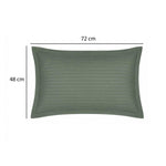 Solid Polyester Queen Bedsheet with 2 Pillow Covers- Green