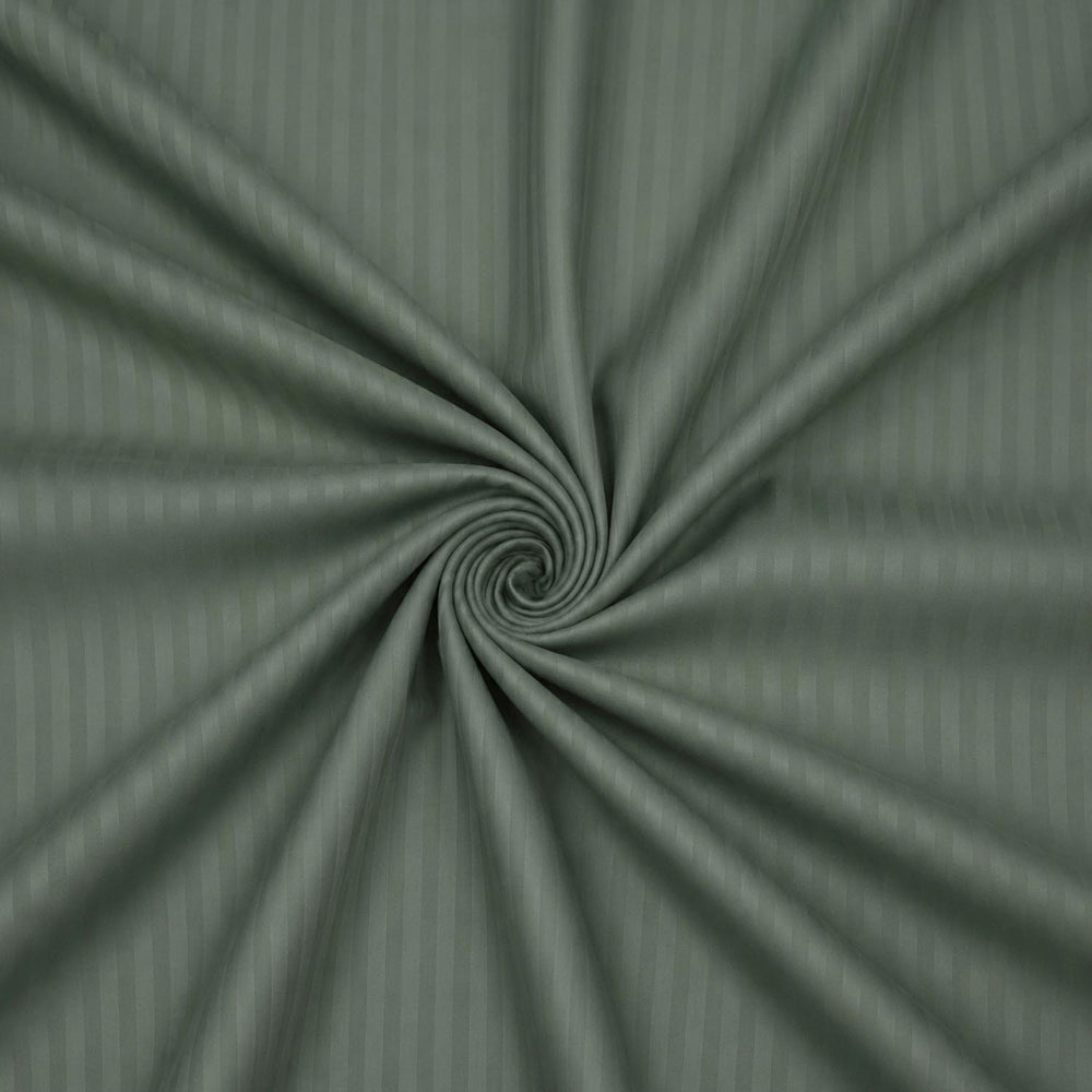 Solid Polyester Single Bedsheet with 1 Pillow Cover- Green