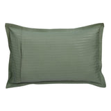 Solid Polyester Single Bedsheet with 1 Pillow Cover- Green