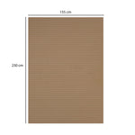 Solid Polyester Single Bedsheet with 1 Pillow Cover- Camel