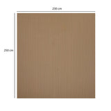 Solid Polyester Queen Bedsheet with 2 Pillow Covers- Camel
