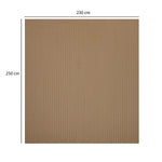 Solid Polyester Queen Bedsheet with 2 Pillow Covers- Camel
