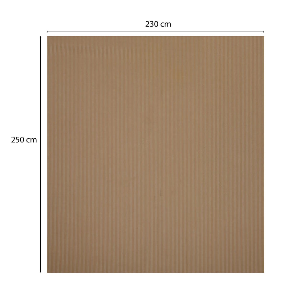 Solid Polyester Queen Bedsheet with 2 Pillow Covers- Camel