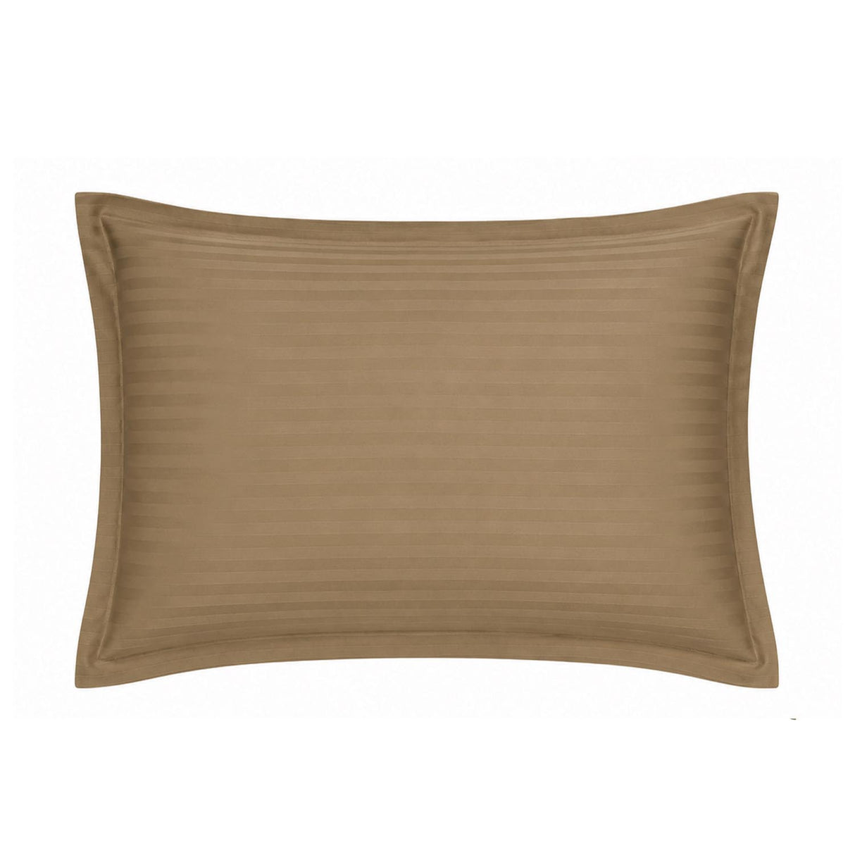 Solid Polyester Single Bedsheet with 1 Pillow Cover- Camel