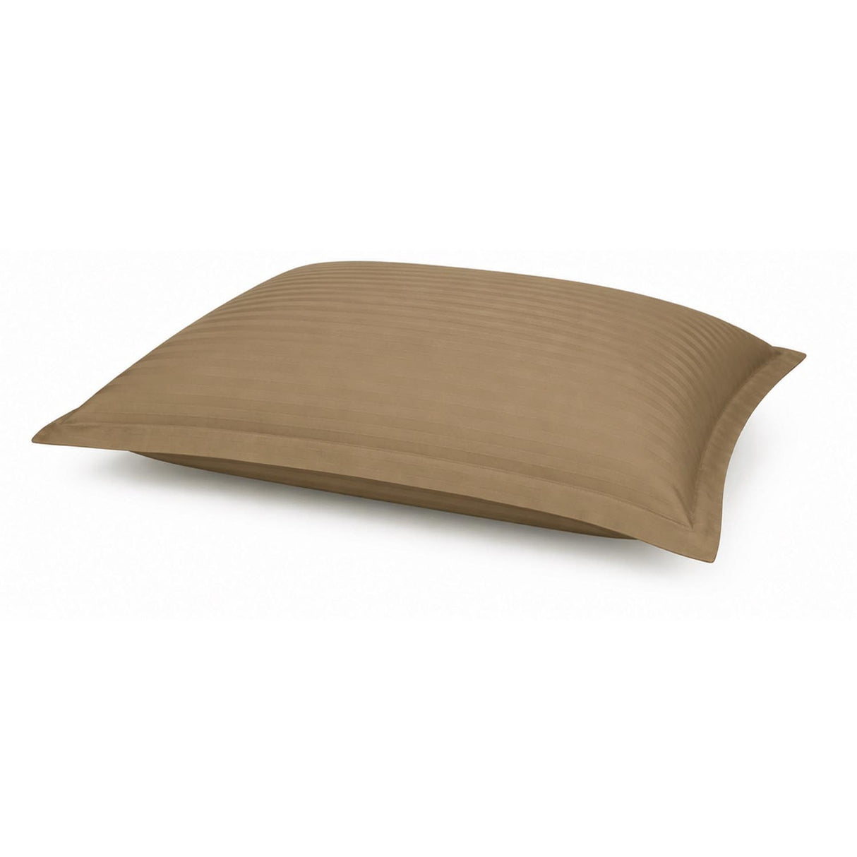 Solid Polyester Single Bedsheet with 1 Pillow Cover- Camel