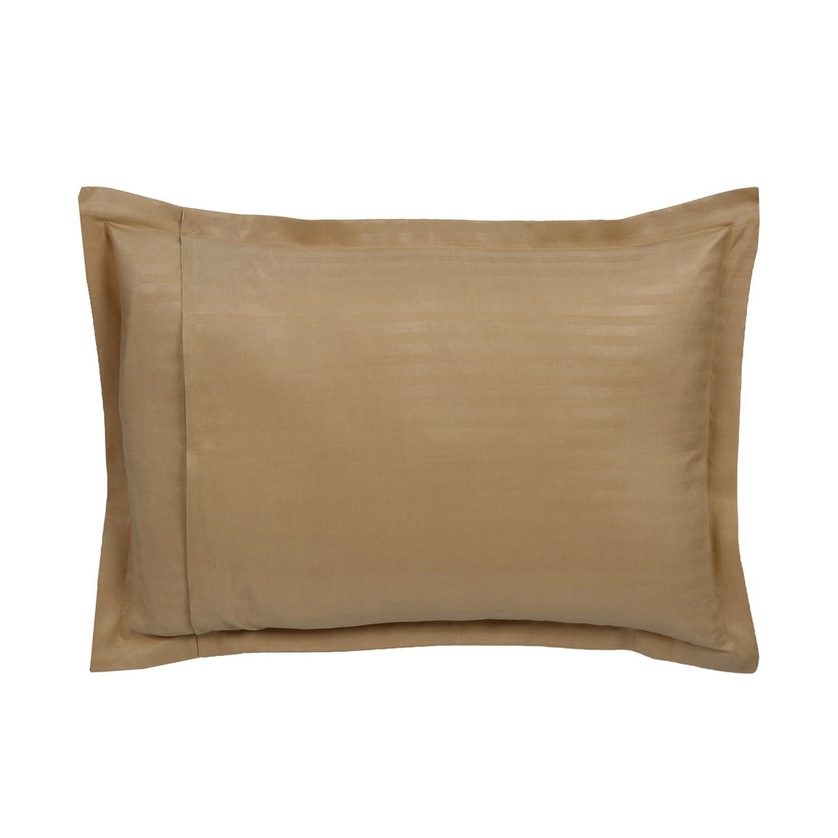 Solid Polyester Single Bedsheet with 1 Pillow Cover- Camel