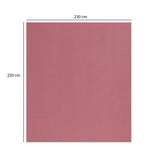 Solid Polyester Queen Bedsheet with 2 Pillow Covers- Pink