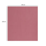 Solid Polyester Queen Bedsheet with 2 Pillow Covers- Pink