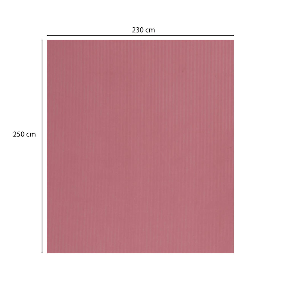 Solid Polyester Queen Bedsheet with 2 Pillow Covers- Pink