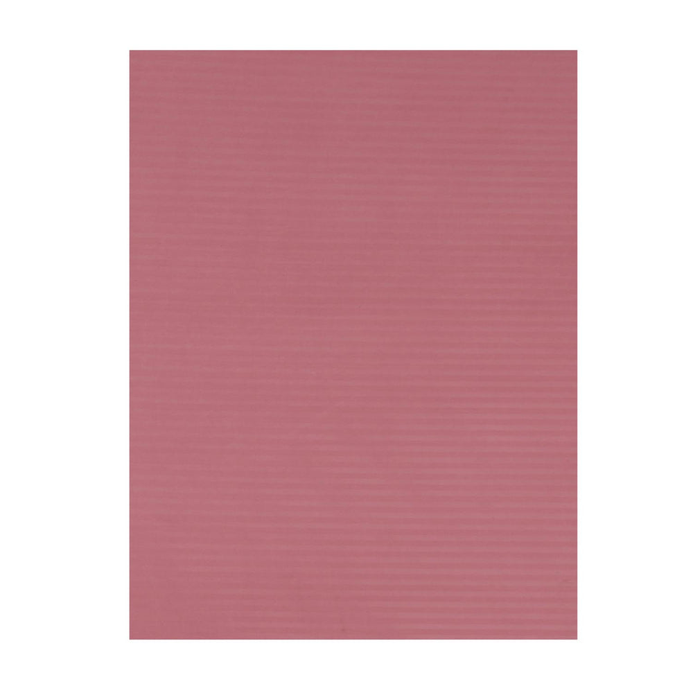 Solid Polyester Single Bedsheet with 1 Pillow Cover- Pink