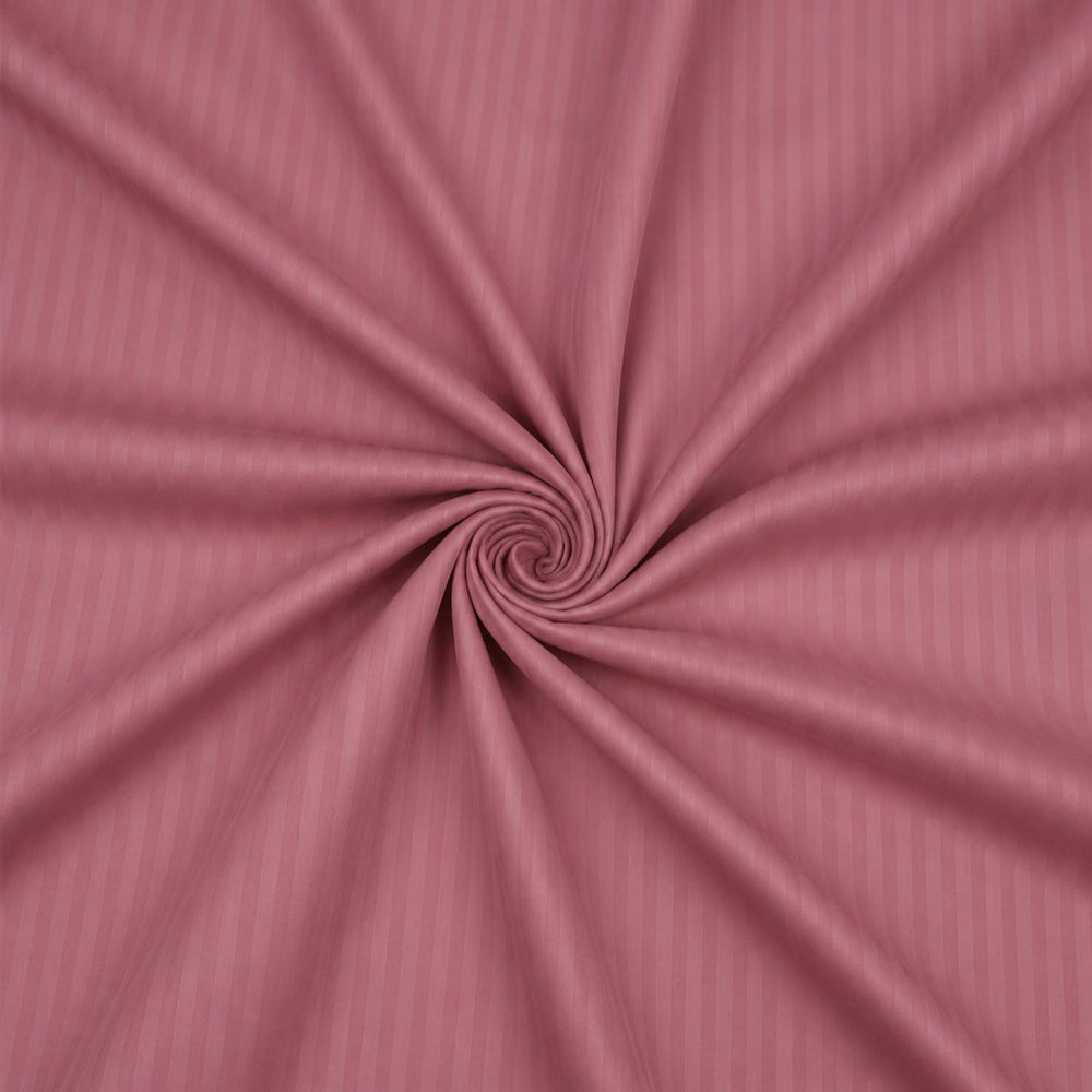 Solid Polyester Queen Bedsheet with 2 Pillow Covers- Pink