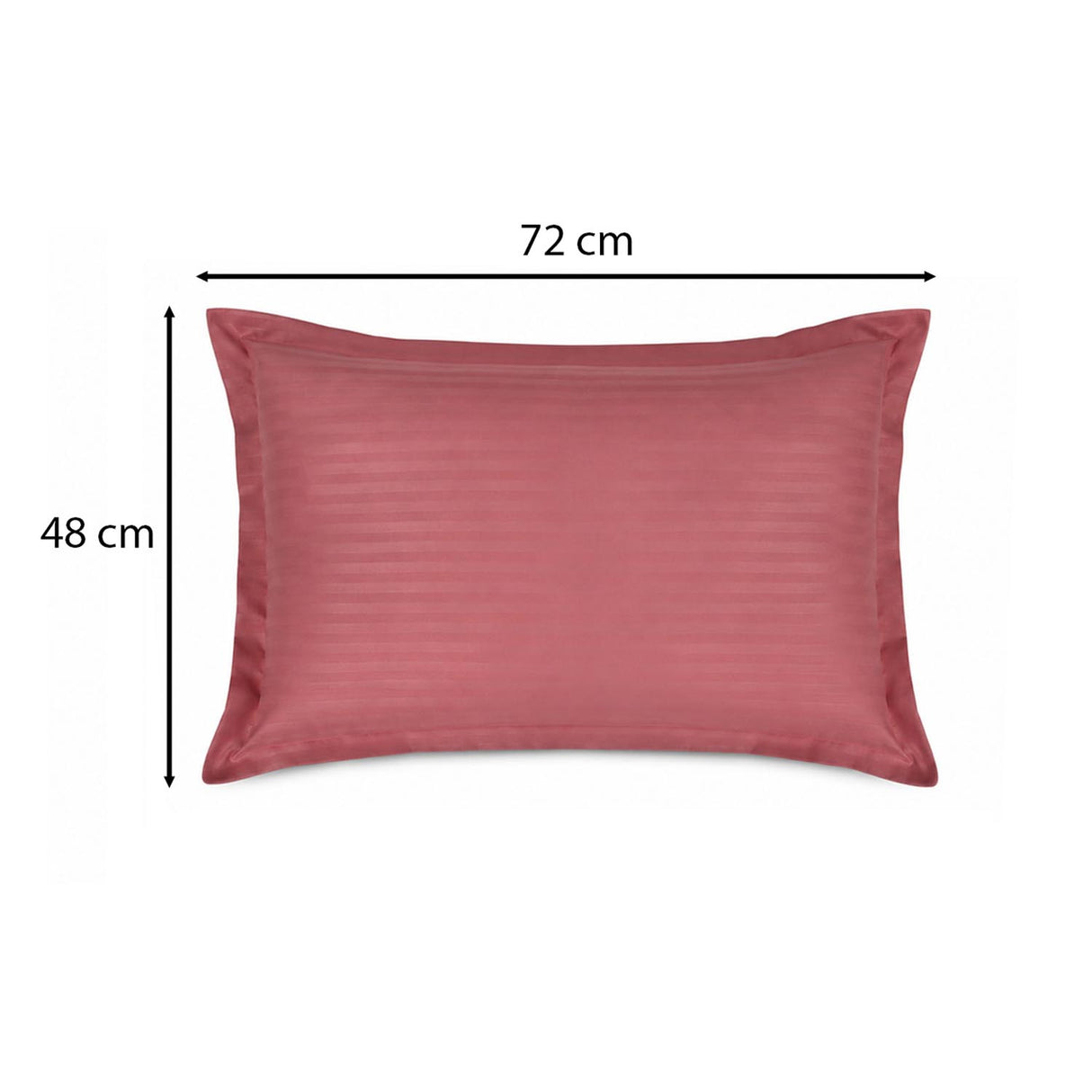 Solid Polyester Single Bedsheet with 1 Pillow Cover- Pink