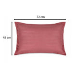 Solid Polyester Queen Bedsheet with 2 Pillow Covers- Pink