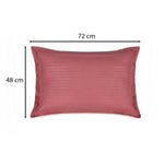 Solid Polyester Queen Bedsheet with 2 Pillow Covers- Pink