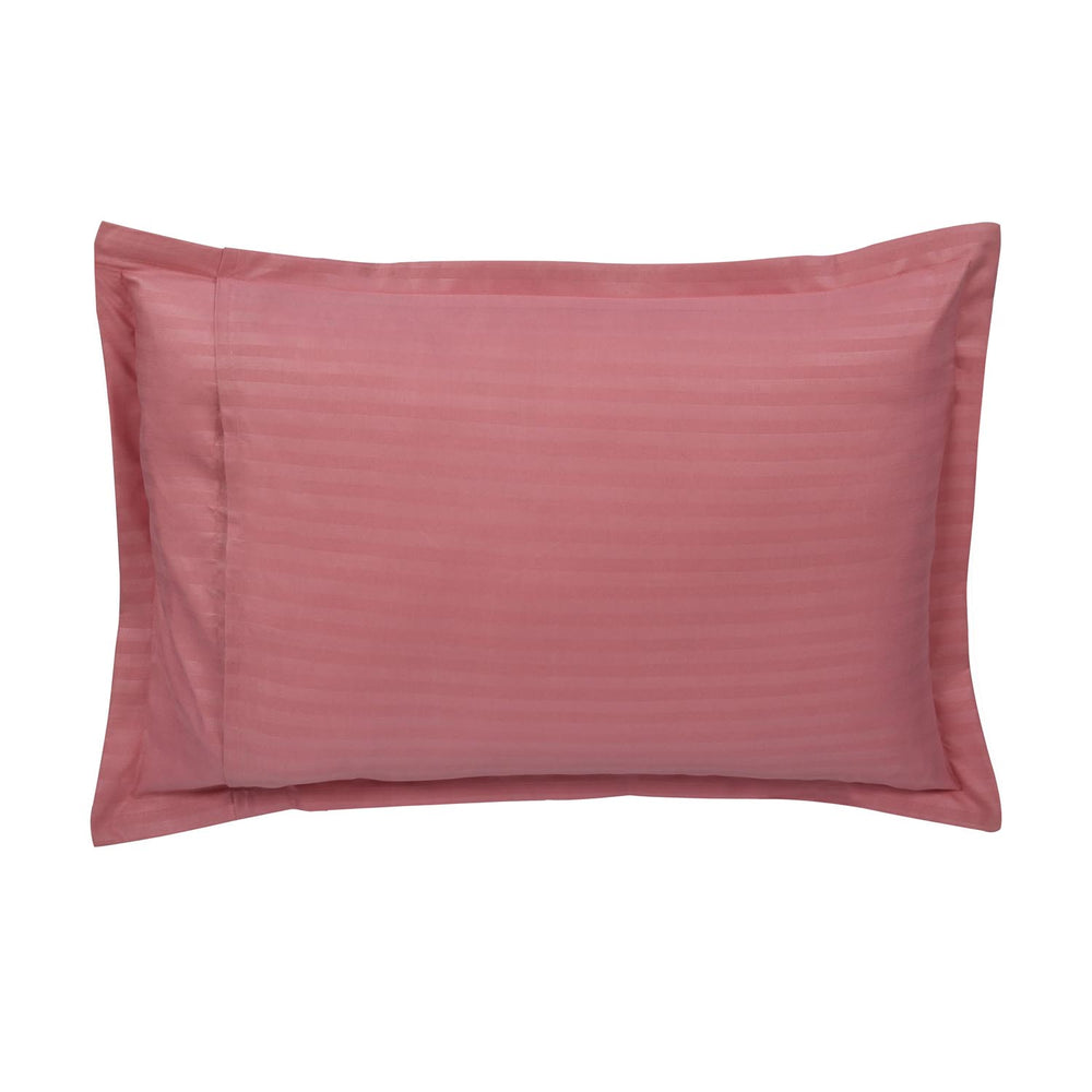 Solid Polyester Single Bedsheet with 1 Pillow Cover- Pink