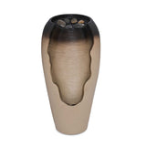 Vase Shaped Polyresin Water Fountain- Sand & Brown