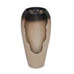 Vase Shaped Polyresin Water Fountain- Sand & Brown