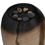 Vase Shaped Polyresin Water Fountain- Sand & Brown