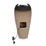 Vase Shaped Polyresin Water Fountain- Sand & Brown