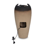 Vase Shaped Polyresin Water Fountain- Sand & Brown