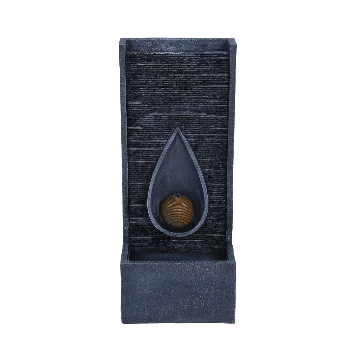 Dewdrop Polyresin Water Fountain- Grey