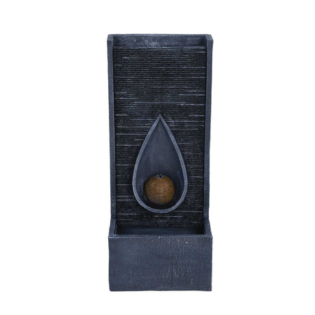 Dewdrop Polyresin Water Fountain- Grey