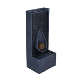 Dewdrop Polyresin Water Fountain- Grey