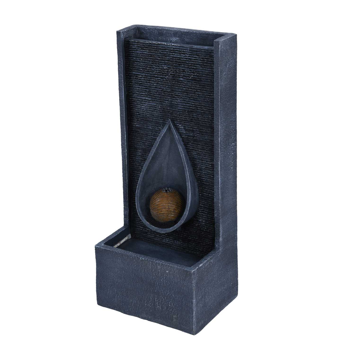 Dewdrop Polyresin Water Fountain- Grey