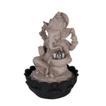 Decorative Ganesha Water Fountain- Sand & Black