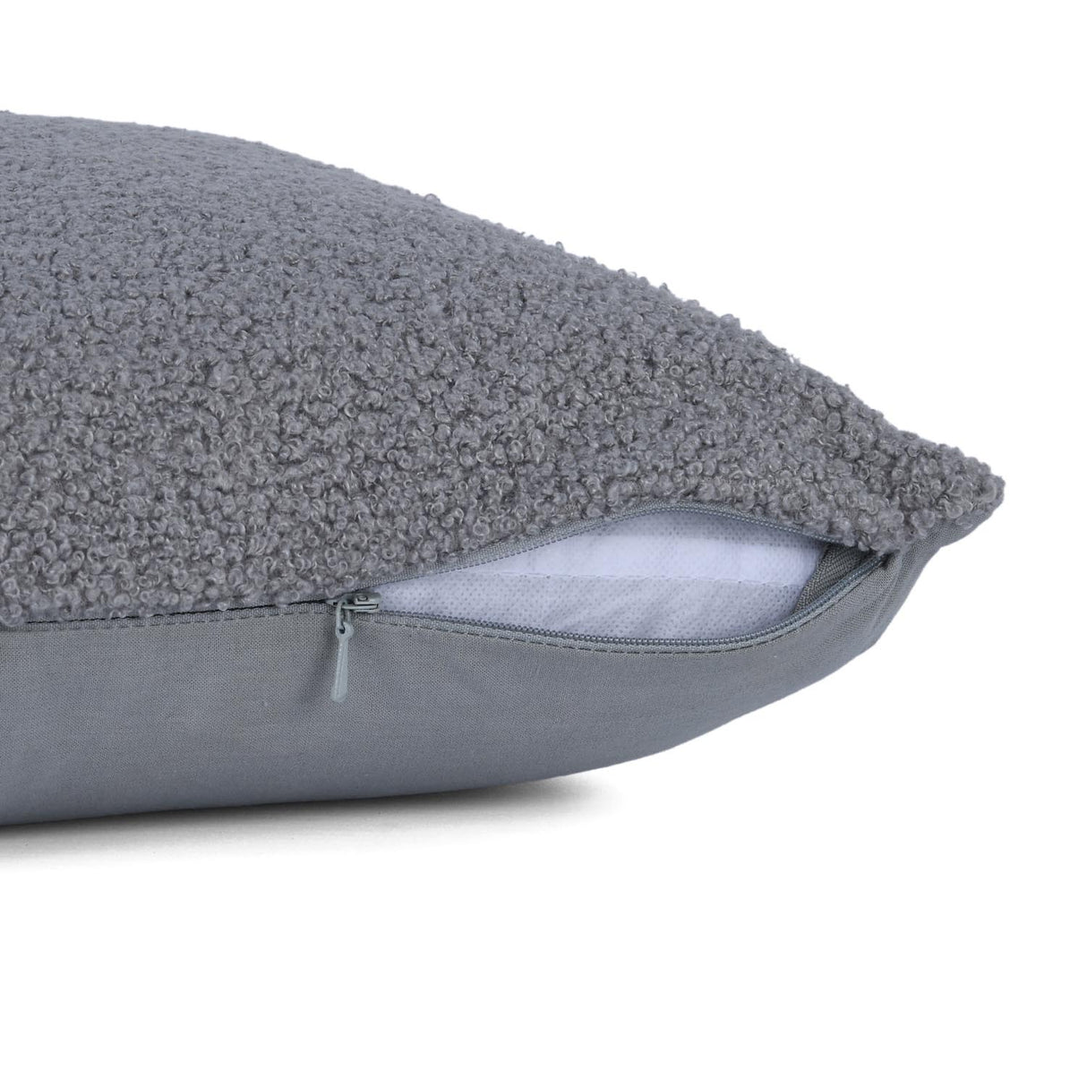 Solid Textured 30" x 30" Filled Cushion- Grey