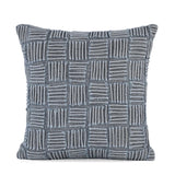 Gridline 30" x 30" Filled Cushion- Grey