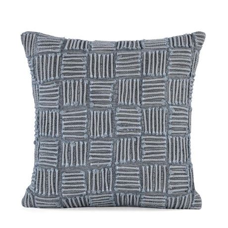 Gridline 30" x 30" Filled Cushion- Grey