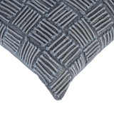 Gridline 30" x 30" Filled Cushion- Grey