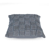 Gridline 30" x 30" Filled Cushion- Grey