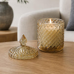 Breeze Town Honey Jar Candle- Light Yellow