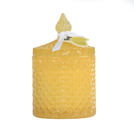 Breeze Town Lemon Jar Candle- Yellow