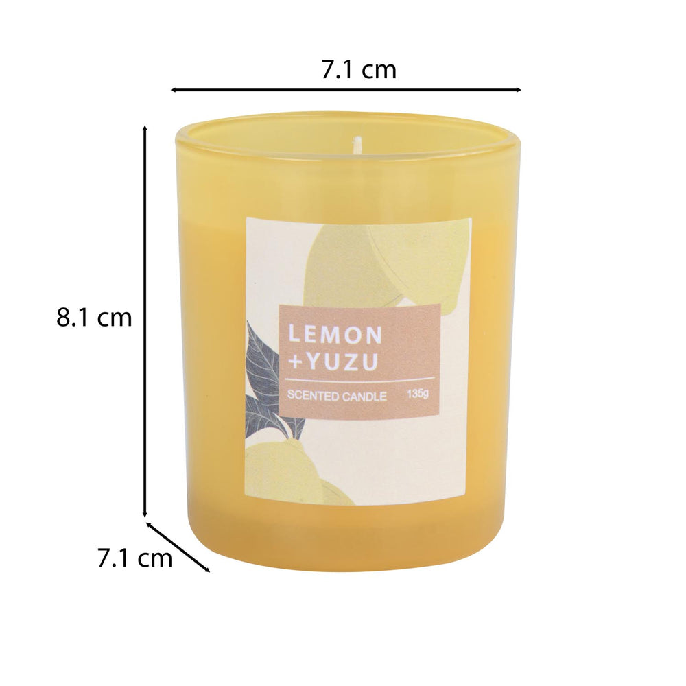 Breeze Town Lemon Glass Candle- Yellow