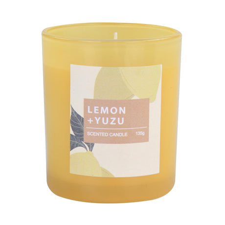 Breeze Town Lemon Glass Candle- Yellow
