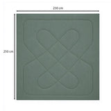 Solid Polyester Double Comforter- Green