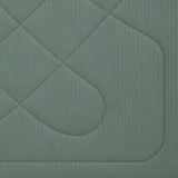 Solid Polyester Double Comforter- Green