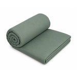 Solid Polyester Double Comforter- Green
