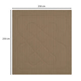 Solid Polyester Double Comforter- Camel