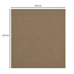 Solid Polyester Double Comforter- Camel